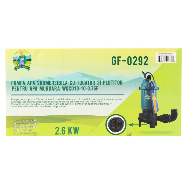 Pompa apa murdara cu tocator si plutitor EUROAQUA