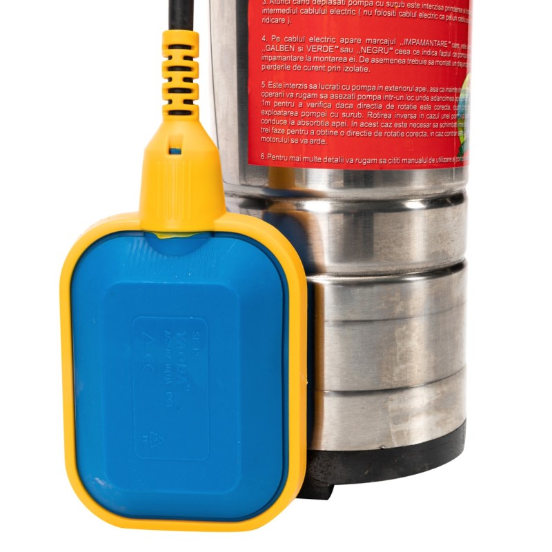 Pompa apa submersibila 1,1kw 120m (tun) cu plutitor MF