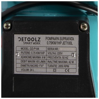 Pompa apa suprafata 0,75kW/1HP JET 100L