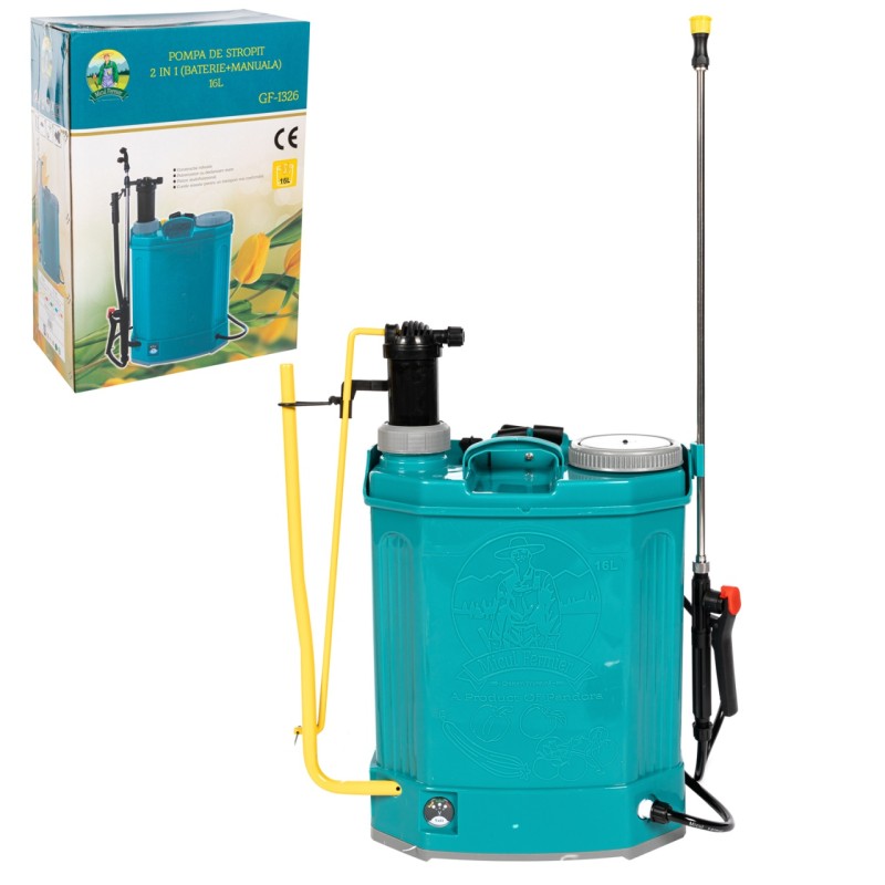 Pompa de stropit 2 in 1 (acumulator+ manuala) 16L