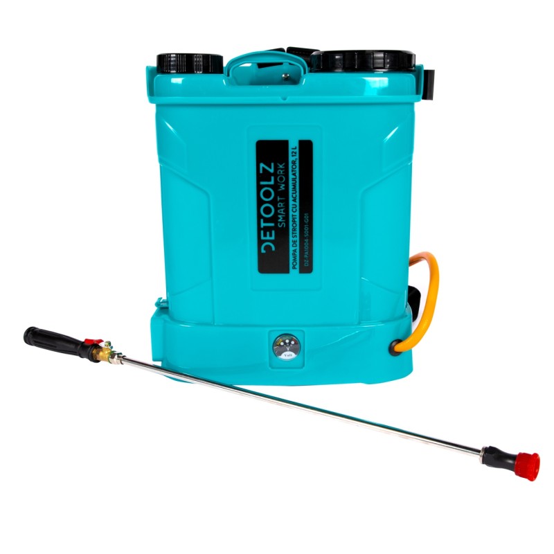 Pompa de stropit cu acumulator, Detoolz 12L