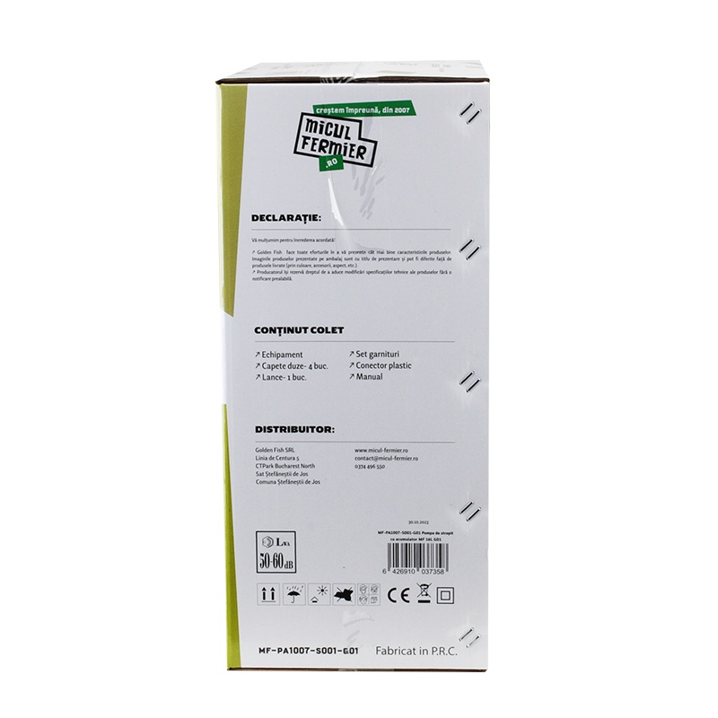 Pompa de stropit MF Pandora 16L cu acumulator