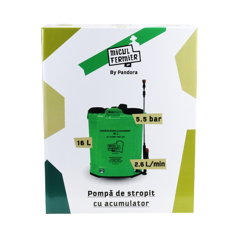 Pompa de stropit MF Pandora 16L cu acumulator