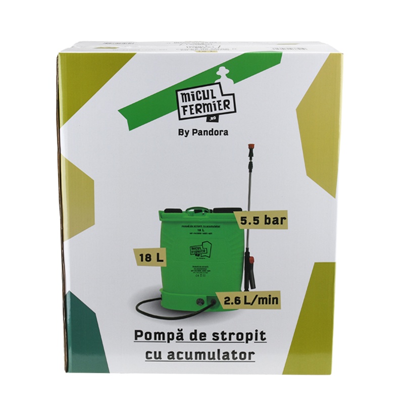 Pompa de stropit MF Pandora 18L cu acumulator