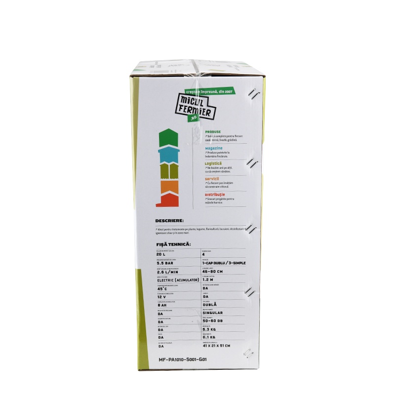 Pompa de stropit MF Pandora 20L cu acumulator