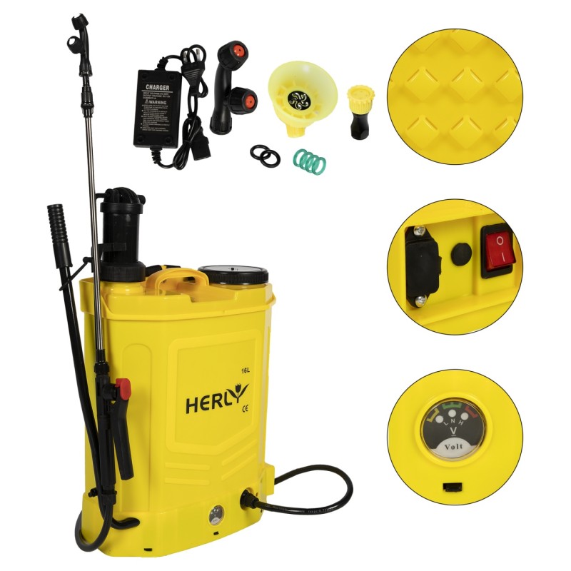 Pompa stropit 2 in 1 (acumulator+manuala) 16L HERLY