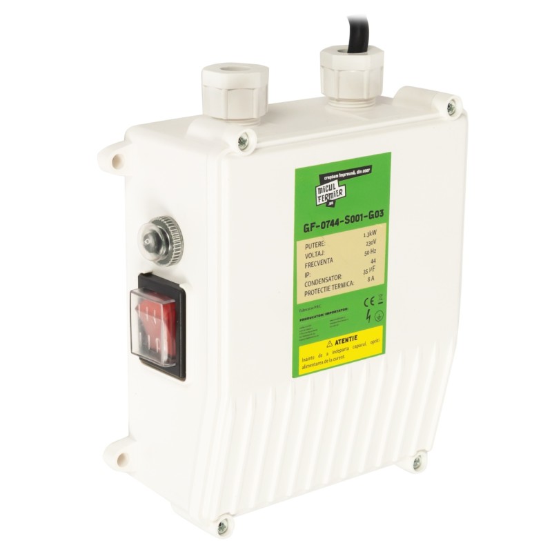 Pompa submersibila Micul Fermier, pentru apa curata, 1.3kW, debit 3000l/h, inaltime maxima pompare 60m, cu o turbina