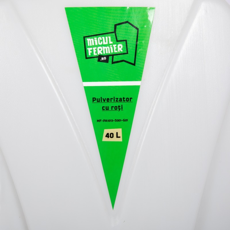 Pulverizator cu acumulator Micul Fermier, volum 40 litri, cu roti
