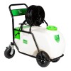 Pulverizator cu acumulator Micul Fermier, volum 90 litri, cu roti