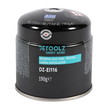 Rezerva gaz Detoolz 190g, cu valva