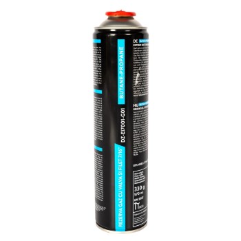 Rezerva gaz Detoolz 330g cu valva si filet 7/16"