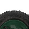 Roata roaba Micul Fermier 3.50-8, diametru ax 14mm, janta verde