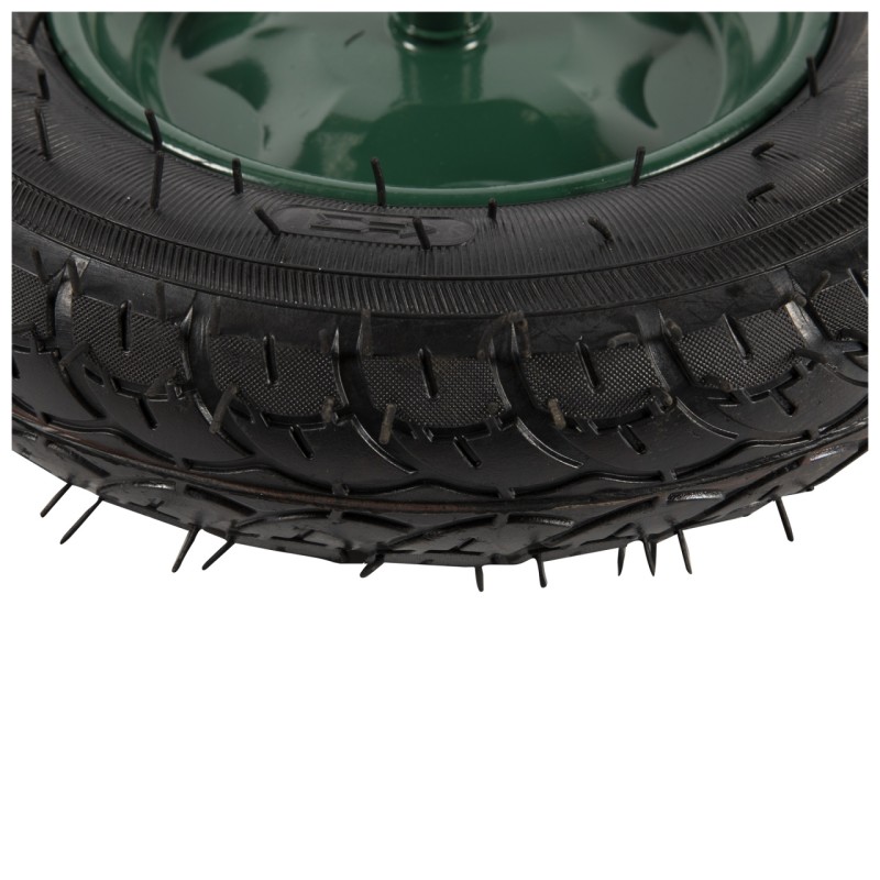 Roata roaba Micul Fermier 3.50-8, diametru ax 14mm, janta verde