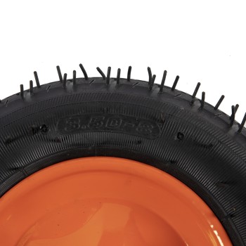 Roata roaba Micul Fermier 3.50-8, janta portocalie