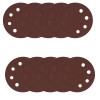 Set 10 hartie abraziva P80 8gauri 180mm