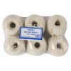 Set 6 ghem sfoara bumbac Micul Fermier, 100gr, culoare alb
