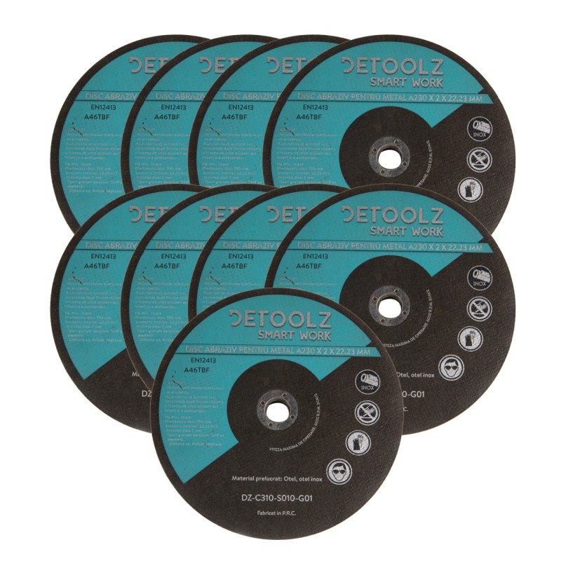 Set disc abraziv pentru metal 230 mm (10/set)