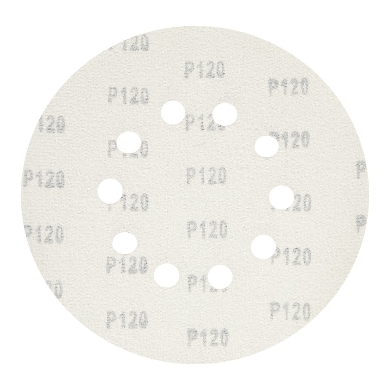 Set hartie abraziva 215mm P120 10 gauri, slefuitor