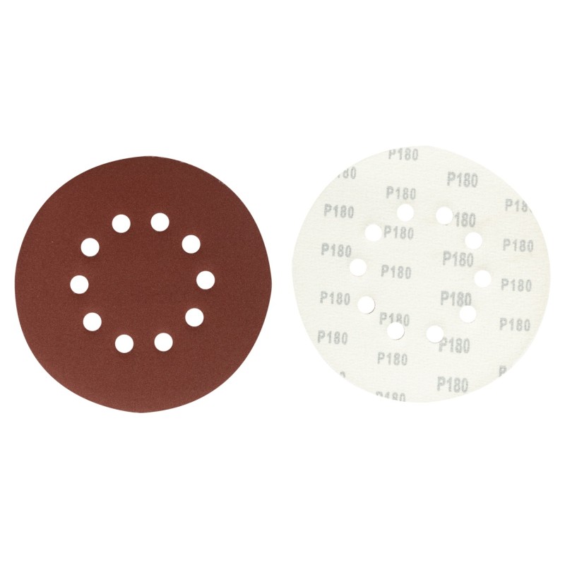 Set hartie abraziva 215mm P180 10 gauri, slefuitor
