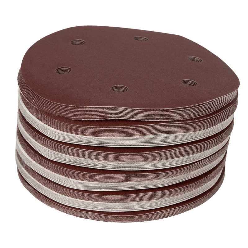 Set hartie abraziva 215mm P180 6 gauri, slefuitor