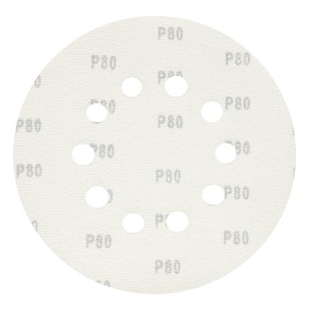 Set hartie abraziva 215mm P80 10 gauri, slefuitor