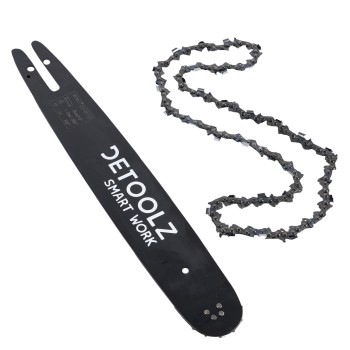 Set lama si lant drujba Detoolz, lungime 16'', pas 0.325'', grosime 1.5mm, 64 pinteni, 32 dinti, full chisel