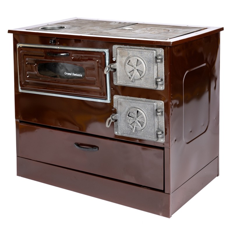 Soba pe lemne 9kW Grand Fantazia, cos stanga