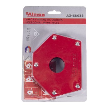 Suport sudura Almaz, magnetic, forma "hexagon", capacitate de ridicare 34 Kg