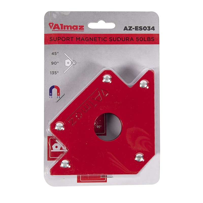Suport sudura Almaz, magnetic, forma "sageata", capacitate de ridicare 22.7 Kg