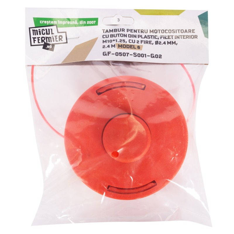 Tambur 2.4 mm Micul Fermier, buton plastic Model 6