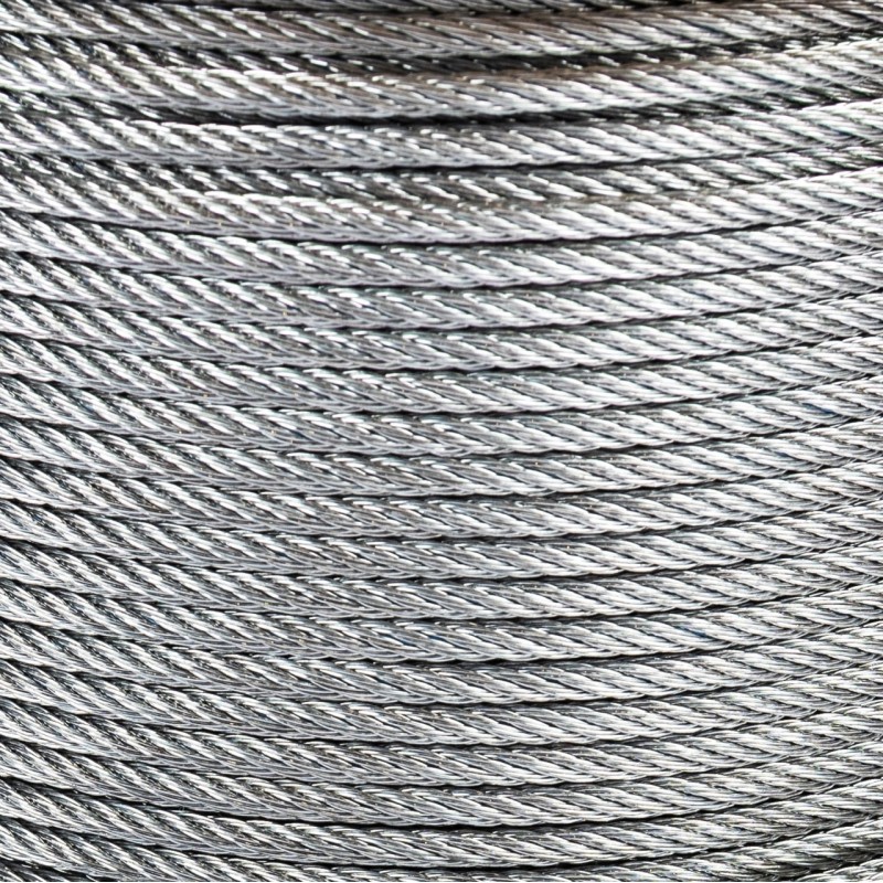 Tambur cablu otel zincat Micul Fermier, diametru 5mm, lungime 100m