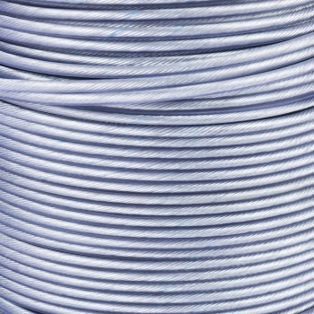 Tambur cablu otel zincat Micul Fermier, plastifiat, diametru 2-3.5mm, lungime 100m