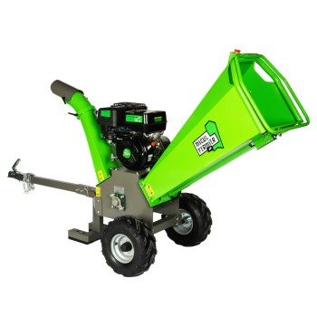 Tocator de crengi Micul Fermier, motor benzina 15 CP, cu carlig de remorcare, 120 mm diametru maxim de taiere, pentru rumegus