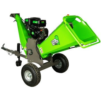 Tocator de crengi Micul Fermier, motor benzina 15 CP, cu carlig de remorcare, 150 mm diametru maxim de taiere, pentru rumegus