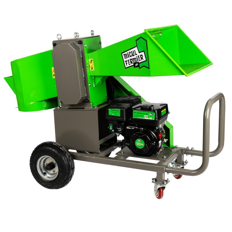 Tocator de crengi Micul Fermier, motor benzina 7CP, 80mm diametru maxim de taiere, pentru brichete