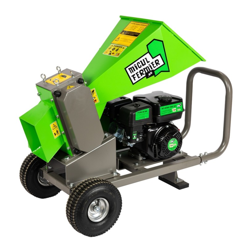 Tocator de crengi Micul Fermier, motor benzina 7CP, 80mm diametru maxim de taiere, pentru brichete