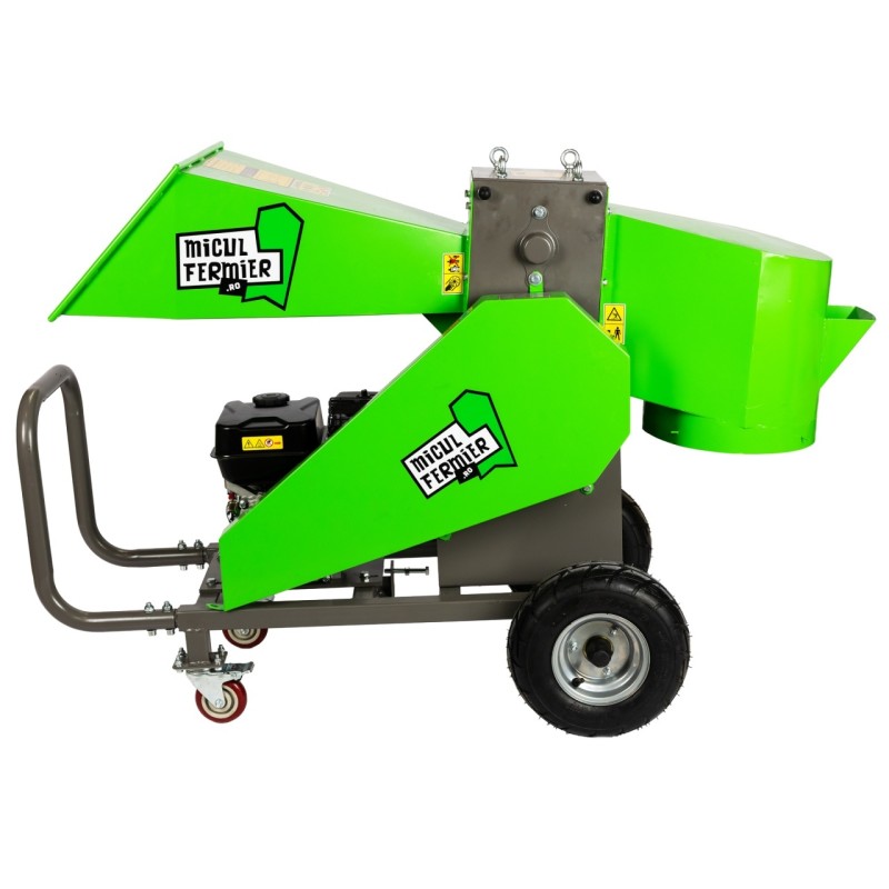 Tocator de crengi Micul Fermier, motor benzina 7CP, 80mm diametru maxim de taiere, pentru brichete