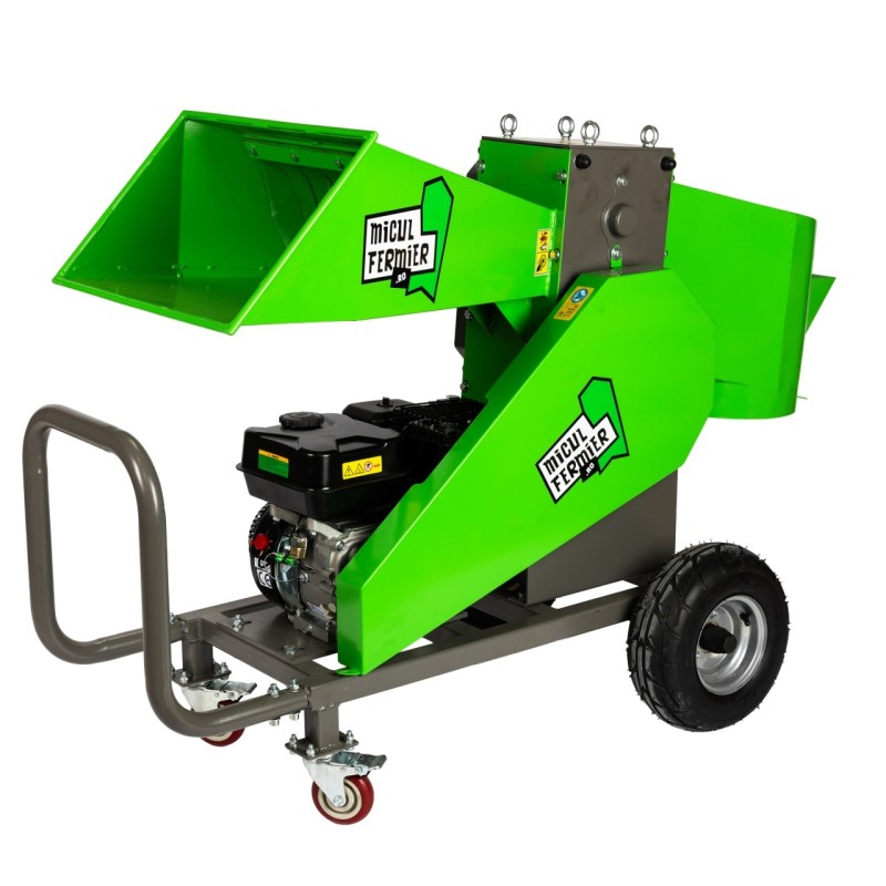 Tocator de crengi Micul Fermier, motor benzina 7CP, 80mm diametru maxim de taiere, pentru brichete