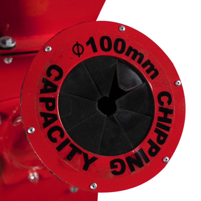 Tocator pentru crengi Micul Fermier, Ø100mm, motor benzina 15CP, pornire electrica, alimentare verticala, pentru rumegus