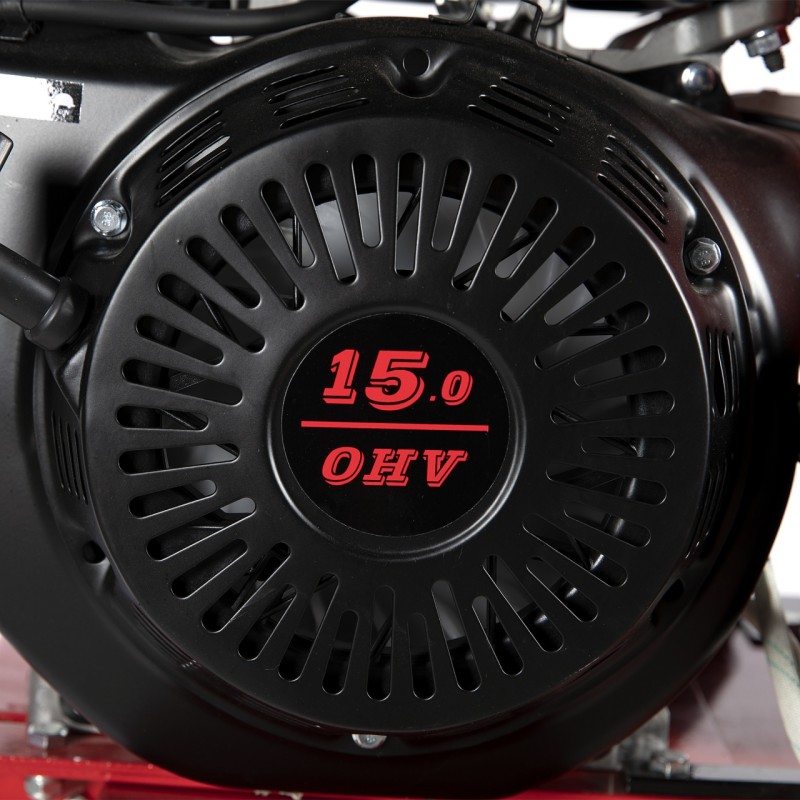 Tocator pentru crengi Micul Fermier, Ø100mm, motor benzina 15CP, pornire electrica, alimentare verticala, pentru rumegus