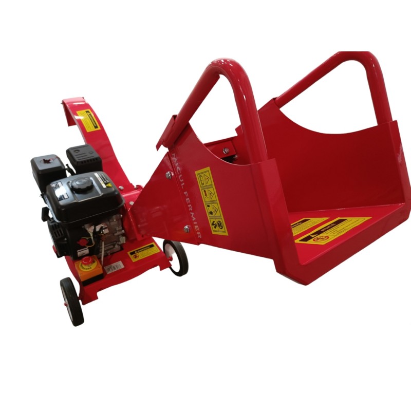 Tocator pentru crengi si vita de vie Micul Fermier, Ø50mm, motor benzina 7CP pentru rumegus