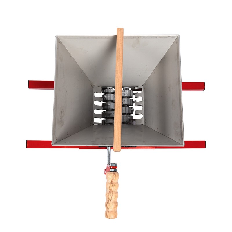 Zdrobitor manual de fructe cu role si cuva INOX