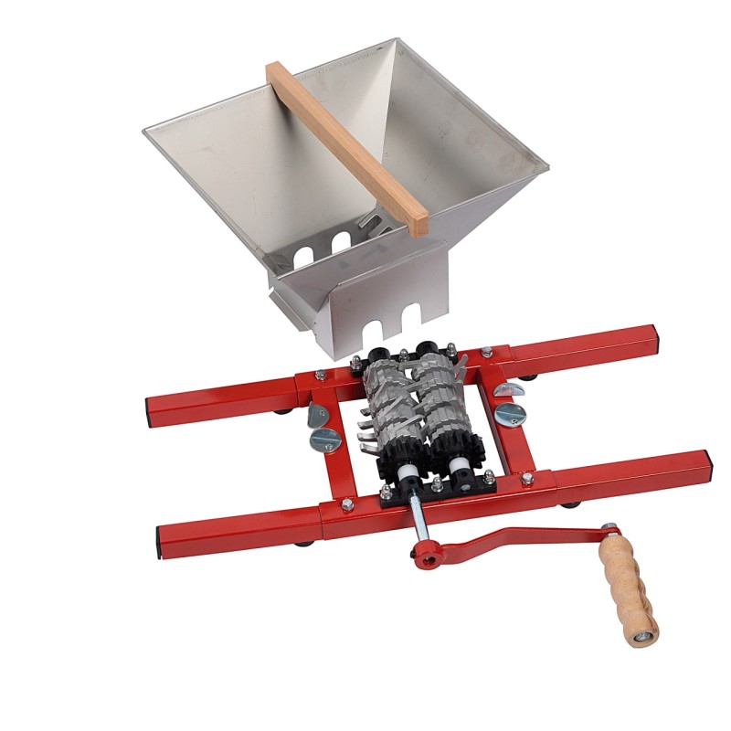 Zdrobitor manual de fructe cu role si cuva INOX