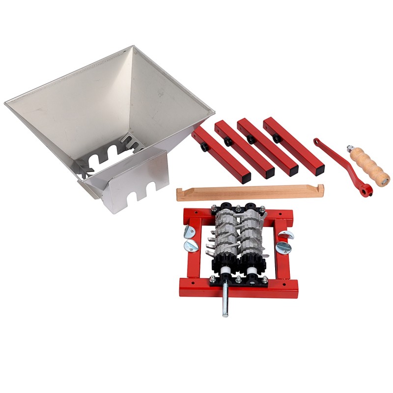 Zdrobitor manual de fructe cu role si cuva INOX