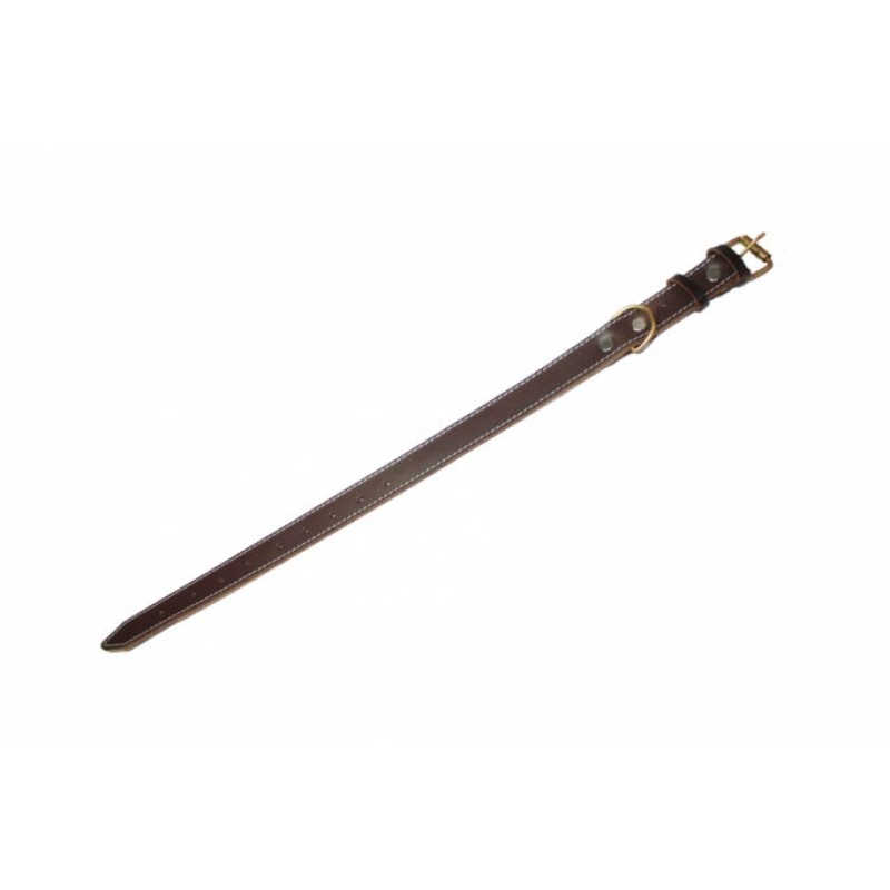 Zgarda pentru caine 4.0x85 cm piele dubla nr.8