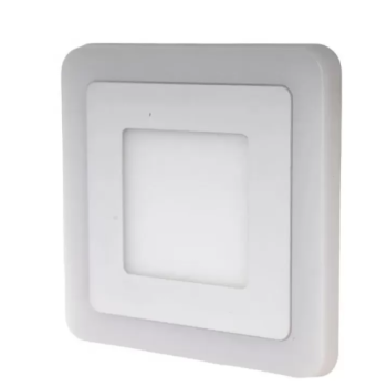 Spot LED Patrat, 6W, 3000K/6500K, Trei Functii, Incastrat, Alb