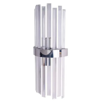 Aplica Calia, 2*E27, Cristal, Argintiu