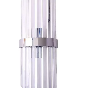 Aplica Calia, 2*E27, Cristal, Argintiu