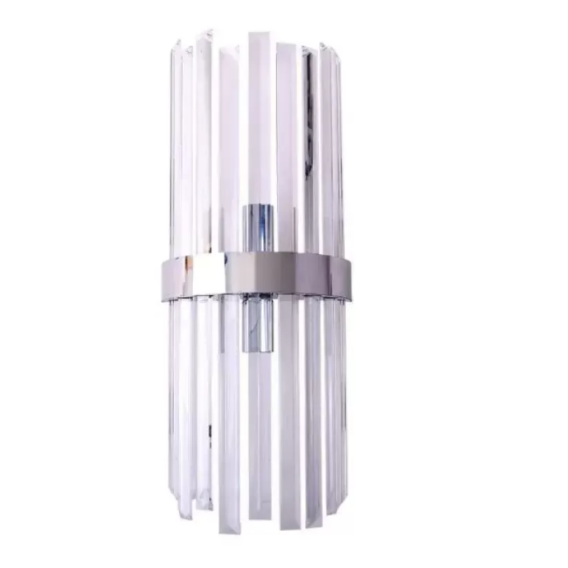 Aplica Calia, 2*E27, Cristal, Argintiu