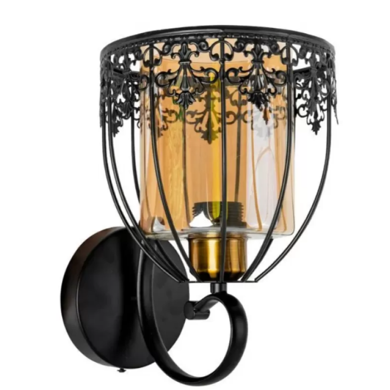 Aplica Canaan, 1*E27, Metal, Negru